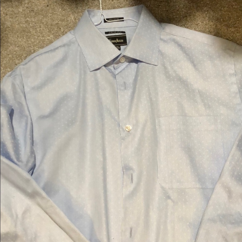 Neiman Marcus Blue button up shirt
